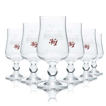 12x Brinkhoffs Beer Glass 0,25l Cup Tulip Glasses Brewery...