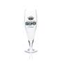 6x Kronen beer glass 0.25l goblet tulip glasses Pilsener Gastro Brauerei Kneipe Bar