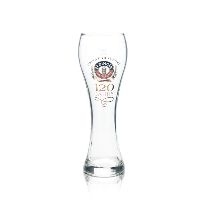 6x Erdinger wheat beer glass 0,5l yeast wheat glasses anniversary special edition collector