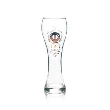 6x Erdinger wheat beer glass 0,5l yeast wheat glasses...