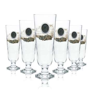 6x Schneider Weisse beer glass 0.5l tulip goblet glasses...