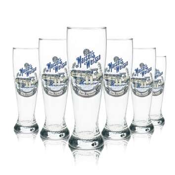 Meisels Weisse wheat beer glass 0.5l yeast wheat glasses...