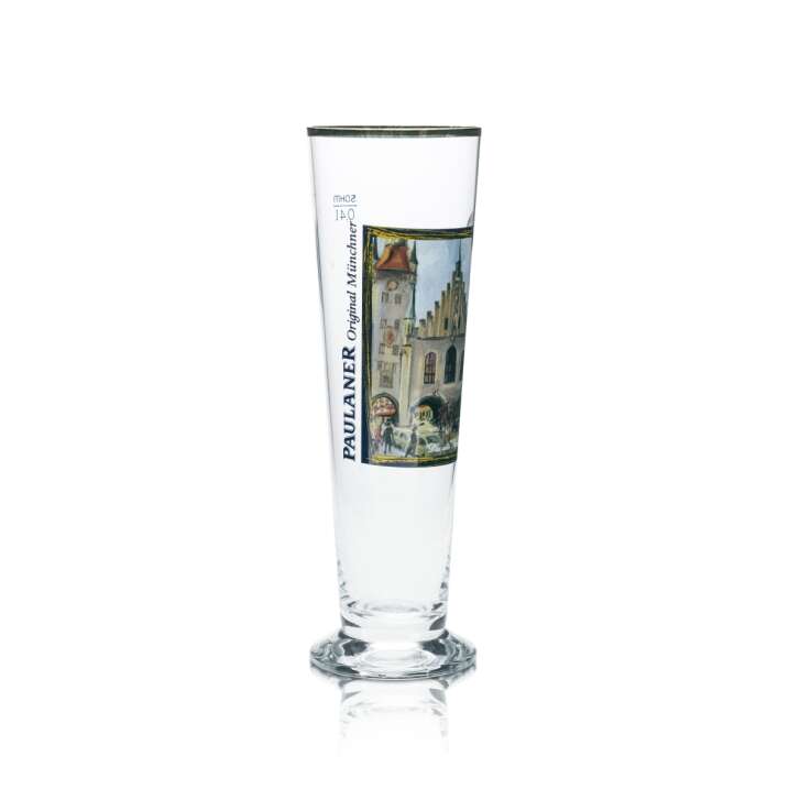 Paulaner beer glass 0,4l goblet tulip goblet gold rim glasses Gastro brewery Bavaria