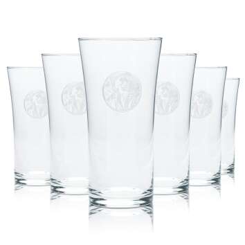 6x Petrusquelle water glass 0.2l tumbler glasses Mineral...