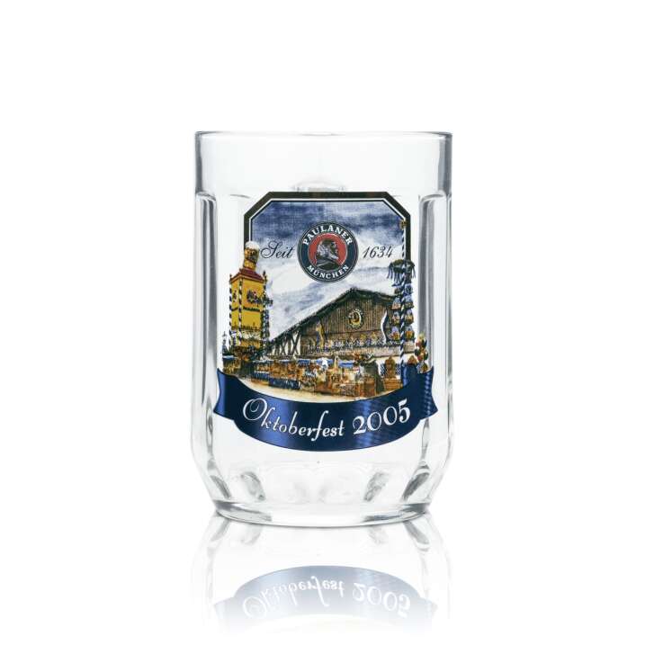 Paulaner collectors glass 0,5l tankard Seidel glasses Oktoberfest 2005 Edition