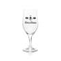 6x König Pilsener beer glass 0.4l tulip brewery goblet glasses handle calibration mark