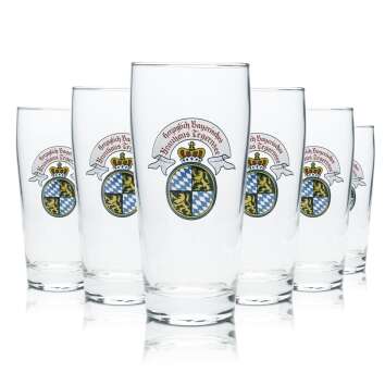 6x Tegernsee beer glass 0,25l mug glasses brewery...