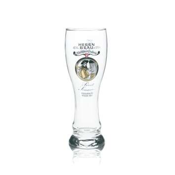 Herrnbräu wheat beer glass 0,5l yeast wheat glasses...