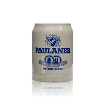Paulaner beer glass 0,5l clay jug mug Seidel glasses...
