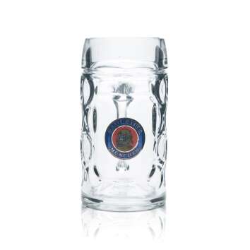 Paulaner beer glass 0,5l mug tankard Seidel contour...
