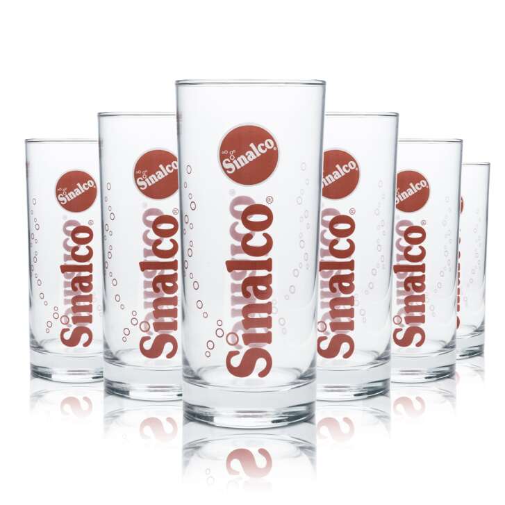 12x Sinalco glass 0,5l tumbler Softdrink Limo Cola Mix Zero glasses Gastro Pub