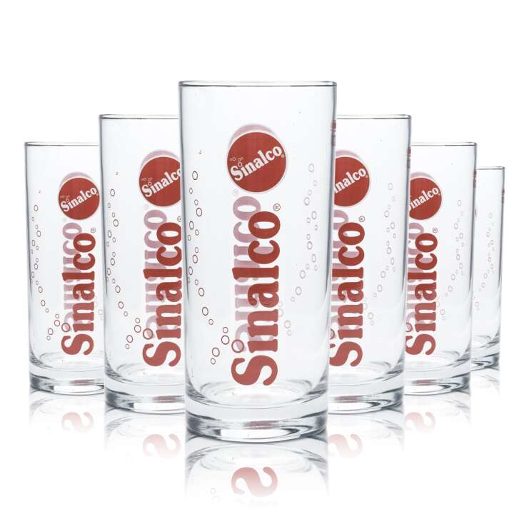 12x Sinalco glass 0,4l tumbler Softdrink Limo Cola Mix Zero glasses Gastro Pub