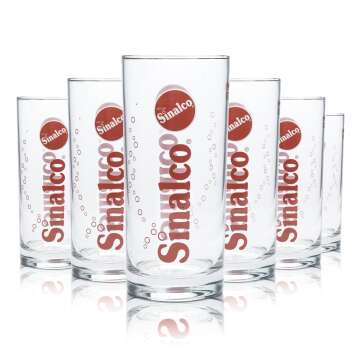 12x Sinalco glass 0,4l tumbler Softdrink Limo Cola Mix...