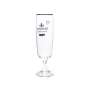 6x Henninger beer glass 0.3l tulip goblet bronze rim glasses Kaiser Pils Gastro Bar