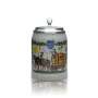 Augustiner collector glass 0,5l jug tankard coach wooden barrel tin lid Bavaria rare