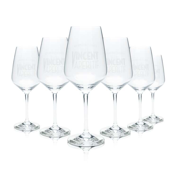6x Vincent aperitif glass 0.2l goblet stemmed wine glasses Cocktail Longdink Gastro