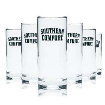 6x Southern Comfort Whiskey Glass 0.2l Tumbler Glasses...