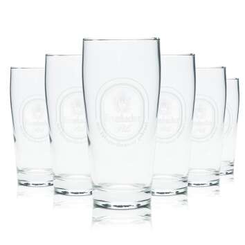 6x Krombacher beer glass 0,3l mug bar glasses pilsner pub...