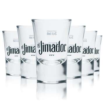 6x El Jimador shot glass 2cl short tumbler tequila...