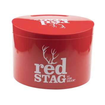 Jim Beam Cooler Ice Cube Box 10L Lid Red Stag Cooler Ice...