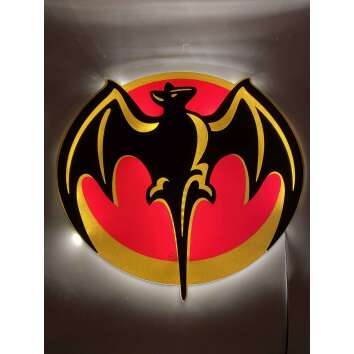 1x Bacardi Rum advertising sign LED field mouse 58cm