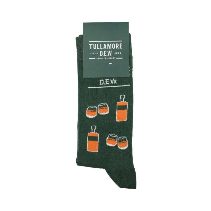 Tullamore Dew Socks Socks Stockings Embroidery Unisex Size 42-46 Crew Cozy