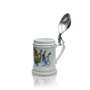 Spaten earthenware jug glass 1l beer mug stein earthenware glasses tin lid Munich