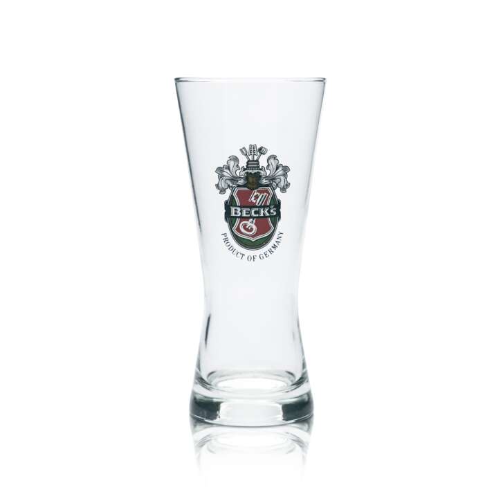 6x Becks Glass 0.2l Beer Mug Trophy Tulip Cup Glasses Brewery Beer Pils Pub