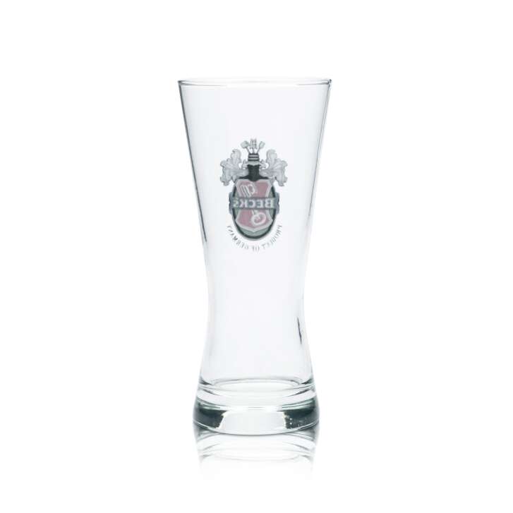 6x Becks Glass 0.2l Beer Mug Trophy Tulip Cup Glasses Brewery Beer Pils Pub
