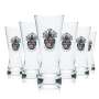 6x Becks Glass 0.2l Beer Mug Trophy Tulip Cup Glasses Brewery Beer Pils Pub