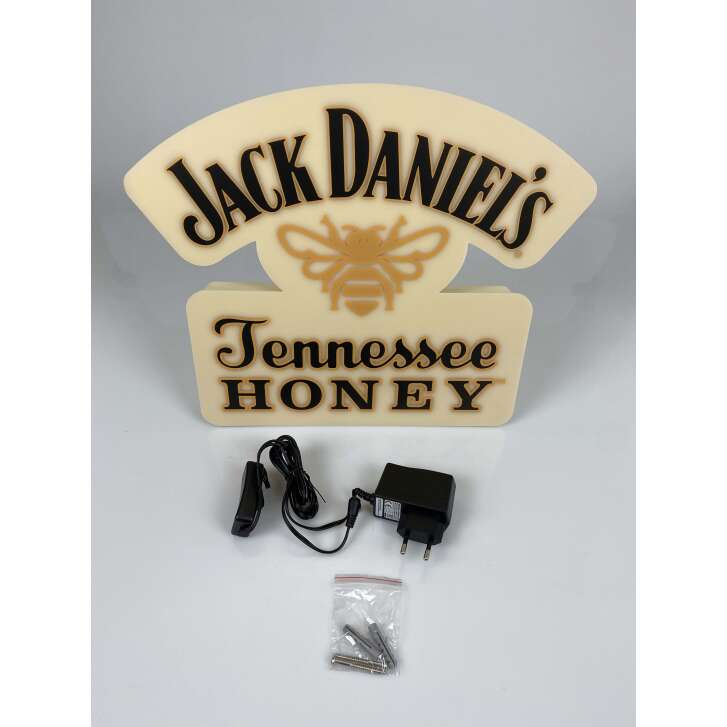 1x Jack Daniels Whiskey neon sign Honey sign yellow
