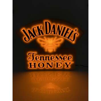1x Jack Daniels Whiskey neon sign Honey sign yellow