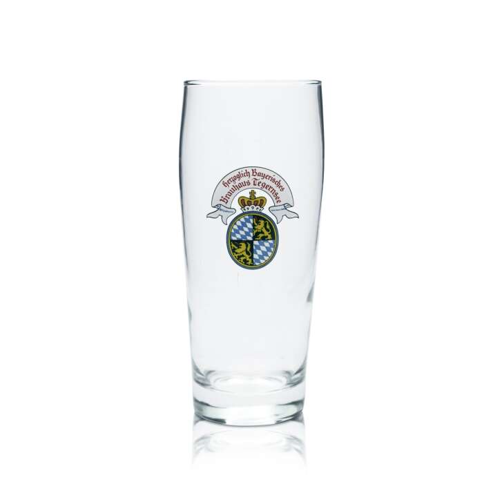 HB Tegernsee glass 0.5l beer mug glasses old logo calibrated Gastro rare Bräu