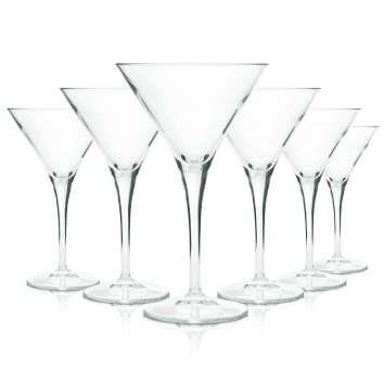 6x Grey Goose glass 0.2l long drink cocktail martini bowl...