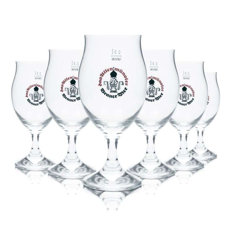 6x Altenmünster glass 0.3l beer goblet tulip goblet glasses brewery Gastro Geeicht