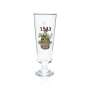 Flötzinger beer glass 0,5l gold rim goblet glasses wheat beer yeast wheat "1543" Bräu