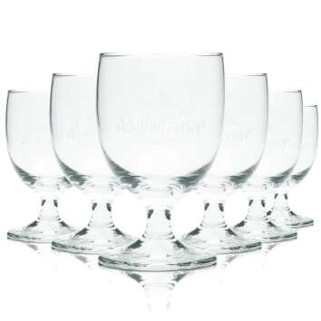 6x Adelholzener glass 0,2l goblet glasses mineral spring...