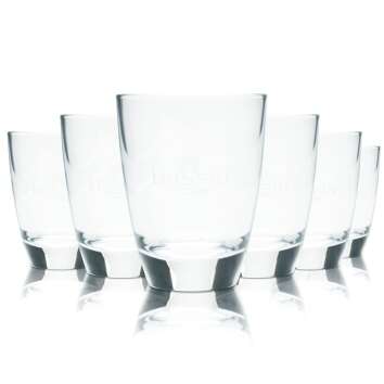 6x Hassia glass 0,2l tumbler mineral spring water...