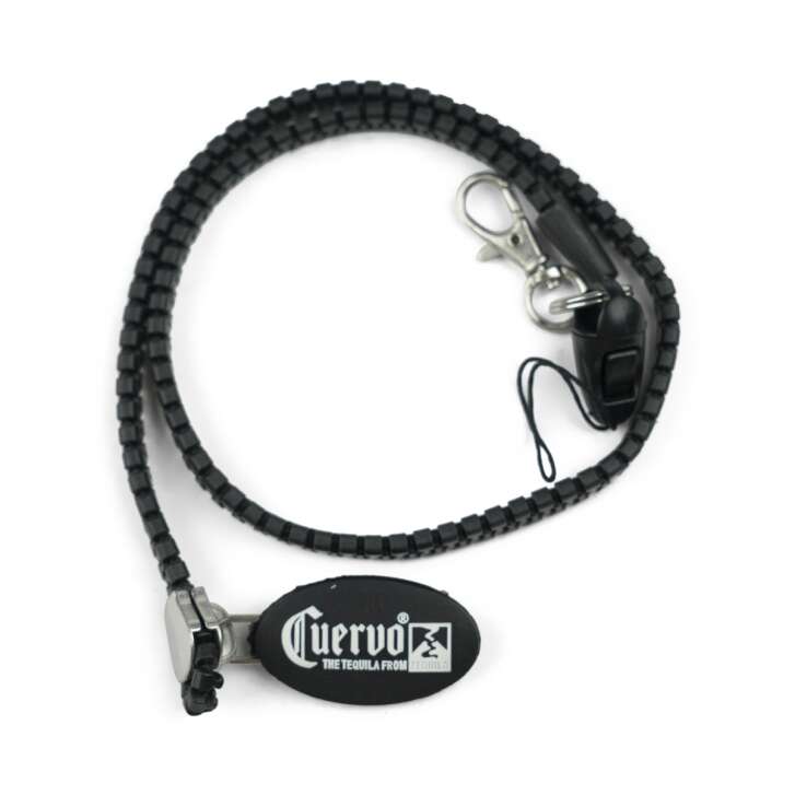 Jose Cuervo Chain Keychain Zipper Carabiner Necklace Chain Zip