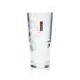 6x Peroni glass 0.25l beer mug goblet tumbler glasses Italy Nastro Azzuro oak