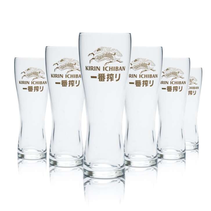 Kirin Ichiban Glass 0.25l Beer Goblet Tulip Glasses Gastro Craft Premium Beer Japan