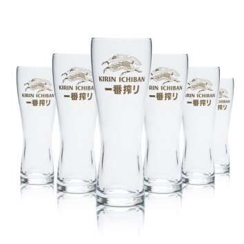 Kirin Ichiban Glass 0.25l Beer Goblet Tulip Glasses...