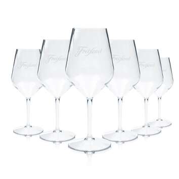6x Freixenet plastic glass 0,4l plastic champagne wine...