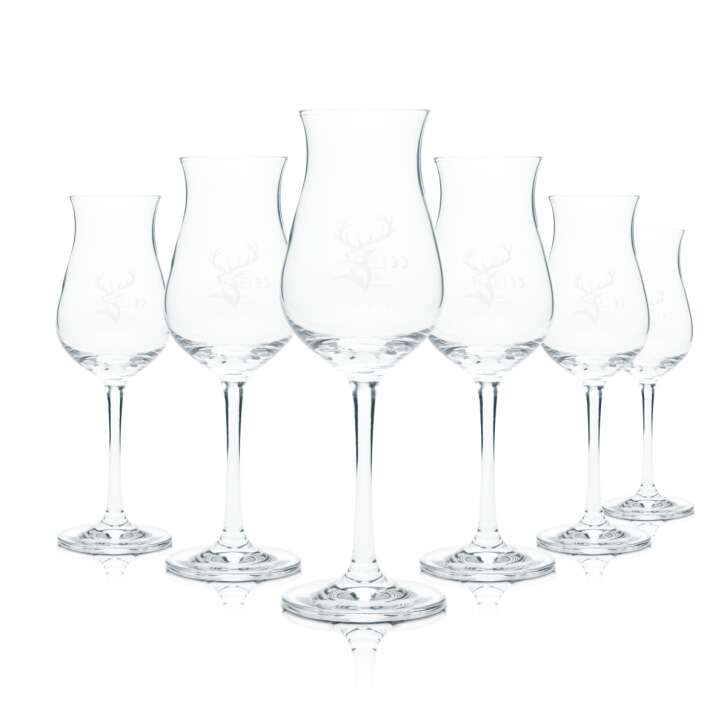 6x Glenfiddich Whiskey Glass 0,1l Nosing Tasting Style Glasses Glendronach Malt Bar