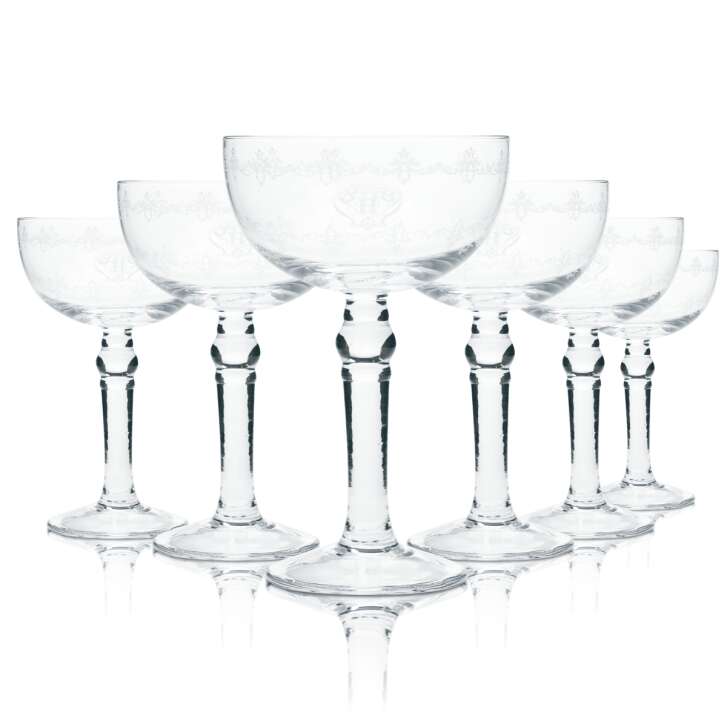 6x Hendricks gin glass 0.2l goblet design glasses tonic long drink cocktail