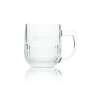 6x Budweiser beer glass 0,3l mug relief contour glasses Budvar Czech Republic Seidel