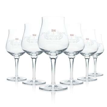 6x Lindemans Beer Glass 0.25l Goblet Tulip Goblet Glasses...