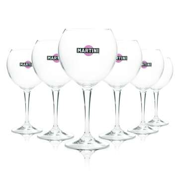6x Martini plastic glass 0.3l balloon glasses reusable...