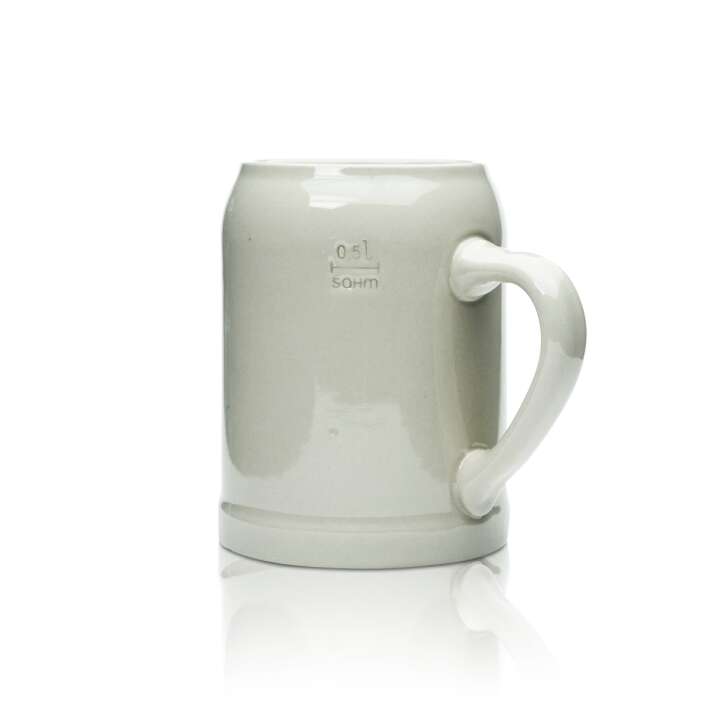 6x Spaten beer mug 0.5l clay mug ceramic stoneware glass brewery tankard