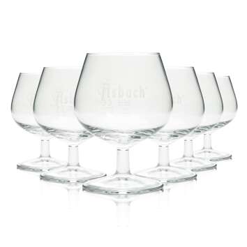 6x Asbach Uralt glass 0.15l Nosing Tasting Cognac glasses...